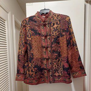 Black/Multi autumn jacket, Size L